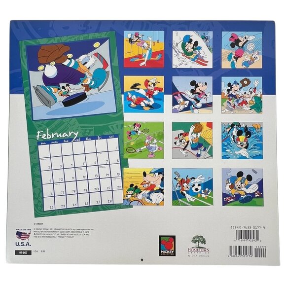 4 Vintage Disney Mickey Mouse Wall Calendars 1995 1996 1997 1998 Unused Large - Picture 10 of 12